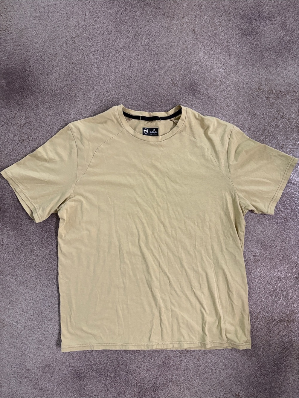 Men's Janji Crew Neck T-Shirt in Light Olive (M)